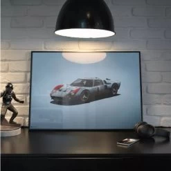 Poster Ford GT40 - Blue - 24h Le Mans - 1966 - Colors Of Speed 12 Poster Ford GT40 - Blue - 24h Le Mans - 1966 - Colors Of Speed -Racing Toy Store poster ford gt40 blue 24h le mans 1966 colors of speed 5