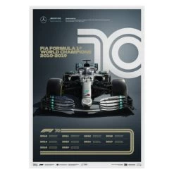 Poster Formula 1 Decades - 2010s Mercedes