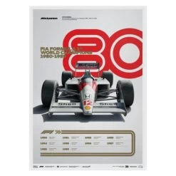 Poster Formula 1 Decades - 80s McLaren