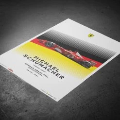Poster Michael Schumacher - Ferrari F2002 - German GP 2002 -Racing Toy Store poster michael schumacher ferrari f2002 german gp 2002 2