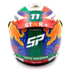 Sergio Pérez Miniature Helmet Formula 1 Mexico GP 2022 1/2 -Racing Toy Store sergio perez miniature helmet formula 1 mexico gp 2022 1 2 3