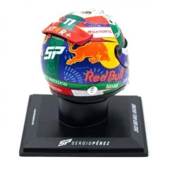 Sergio Pérez Miniature Helmet Formula 1 Mexico GP 2022 1/4 -Racing Toy Store sergio perez miniature helmet formula 1 mexico gp 2022 1 4 8