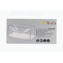 Single Showcase White With 4 Movable LED Lamps For Scale 1/18 -Racing Toy Store single showcase white with 4 movable led lamps for scale 1 18 2